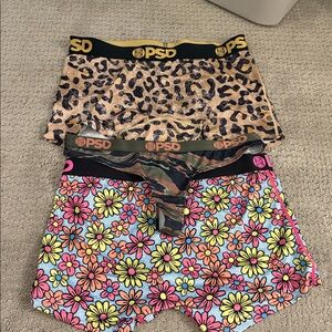 Women’s size Medium PSD boy shorts and 1 thong